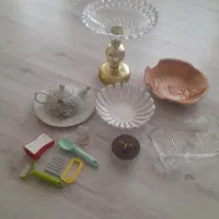 ظرف های پذیرایی وگلدان سفالی وشیشه جلو تی وی|ظروف سرو و پذیرایی|سهند, |دیوار