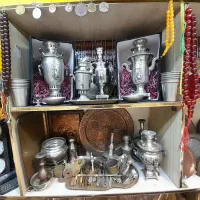 وسایل قدیمی تسبیح کتاب مس برنج ورشو نقره قلمزنی|کلکسیون اشیاء عتیقه|اصفهان, نقش جهان|دیوار