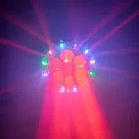 مووینگ گلکسی لیزردار رینگ دار LED رقص نور