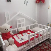 تخت کلبه نوجوان|تخت و سرویس خواب|مشهد, چهارچشمه|دیوار