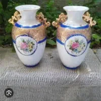 دوعدد گلدان برند آب طلای اصل