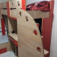 تخت دو طبقه چوبی ام دی اف