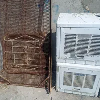 کولر آبی و تخت فلزی