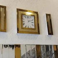 ساعت دیواری آینه‌ای سه‌تکه خرید از تولید کننده|ساعت دیواری و تزئینی|مشهد, آزادشهر|دیوار