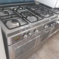 اجاق گاز دو فر تکنو گاز اصلی تمام استیل(در حد نو)
