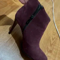 نیم بوت پاشنه دار زرشکی|کیف، کفش، کمربند|تبریز, |دیوار