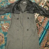 پالتو کتان چرم سالم فری سایز