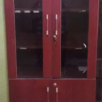 کمد  کتابخانه و میز کمیسیون|مبلمان اداری|بندر دیر, |دیوار