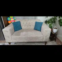 کاناپه دو نفره و سه نفره به همراه ۳ میز عسلی|مبلمان خانگی و میز عسلی|تهران, تهرانسر مرکزی|دیوار