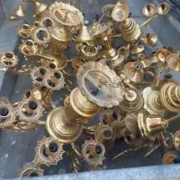 معامله لوسترهای آب طلا برنجی کیلویی1100|لوستر و چراغ آویز|اراک, |دیوار