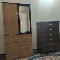 کمد دو در با سه کشو . دراور شش طبقه