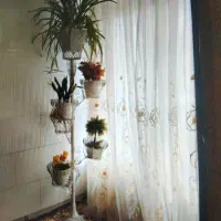 جا گلدانی فلزی فرفوژه ای
