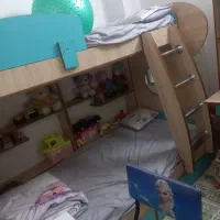 تخت دوطبقه بهمراه تشکها|تخت و سرویس خواب|ری, امین آباد|دیوار