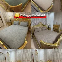 تولید کاور تشک مخمل محافظ تشک نیم ست کشدوزی