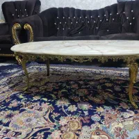 میز جلو مبلی برنجی سنگین قدیمی بادوتامیزعسلی برنجی|مبلمان خانگی و میز عسلی|پرند, فاز ۶|دیوار