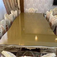 مبل استیل ۷ نفرت و ناهار خوری ۸ نفره کرم و اصل|مبلمان خانگی و میز عسلی|تهران, زعفرانیه|دیوار