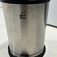 سطل زباله بزرگ دربدار پدالی استیل