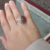 انگشتر نقره، عقیق یمن آبدار|جواهرات|کرج, شهرک بنفشه|دیوار