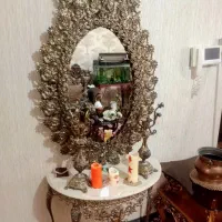 مبل  سلطنتی  ۹ نفره با عسلی چوب راش