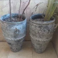 گلدان کوزه ای دهنه ۶۰   سانت دو عدد