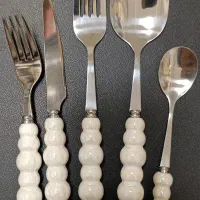 قاشق و چنگال دسته سرامیکی