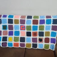 روتختی بافتنی و شال مبل دست باف