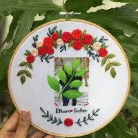 قاب و تابلو و گیوه گلدوزی شده