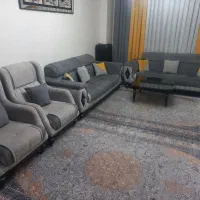 یه دست مبل ۸ نفره سالم تمیز در حد نو بدون هیچ مشکل