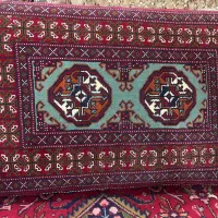 قالیچه و پشتی دستبافت ترکمن|فرش|آق قلا, |دیوار