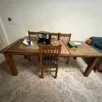 میز ناهار خوری ۸ نفره تمام چوب  دست ساز