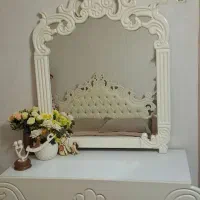 سرویس کامل تخت خواب ۲ نفره،تشک،آینه،دراور،پاتختی