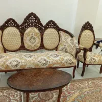 مبل سلطنتی چوب گردو اصل