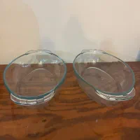 پیرکس دوطرفه بیضی بورجام پاشاباغچه کاملا سالم و‌نو