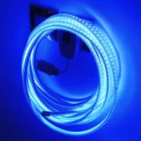 7متر چراغ ریسه شیلنگی آبی یخی