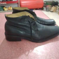 کفش نیم بوت چرم