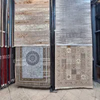 فرش 4متری شاه لوپ نگارین کد 2211 نخ ترک بژ