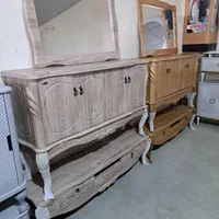 بوفه  آینه کنسول بلوط|بوفه، ویترین، کنسول|ارومیه, |دیوار