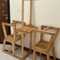 میز صندلی چوبی در حد نو|میز و صندلی غذاخوری|شیراز, آزادی|دیوار
