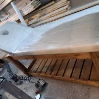 تخت فشیال و ماساژ تمام چوب تشک طبی|آرایشگاه و سالن‌های زیبایی|اصفهان, شمس آباد|دیوار