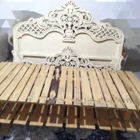 تخت دو نفره فوق لاکچری ، چوب گردوی اصل