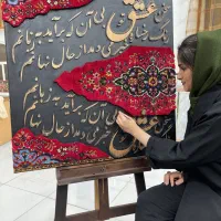 نقاشی،چهره،کاردست|تابلو، نقاشی، عکس|قم, زنبیل آباد|دیوار