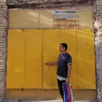 درب آهنی مغازه ویترینی