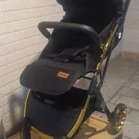 کالسکه ریچ کیدز پرو پارچه مشکی مسافرتی