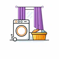 شستشوی حرفه‌ای پرده بدون آسیب و تغییر رنگ