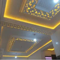 گچ کاری سفید کاری زیرکار نورمخفی