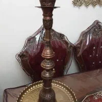 قلیان تمام مسی سیاه قلم