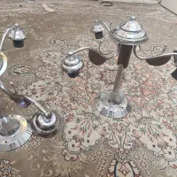 دو عدد لوستر سه شاخه|لوستر و چراغ آویز|مشهد, خواجه ربیع|دیوار