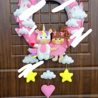 آویز اسم اتاق کودک و ماه اسم