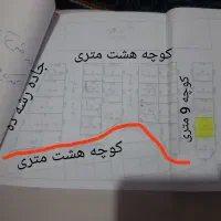 زمین  موقعیت عالی جاده رشده