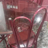 میز وصندلی غذاخوری ۴نفره فرفوژه(فلزی)|میز و صندلی غذاخوری|بندرعباس, |دیوار